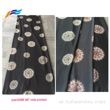 طباعة زهور مخصصة 100٪ Ployester Abaya Nida Fabric